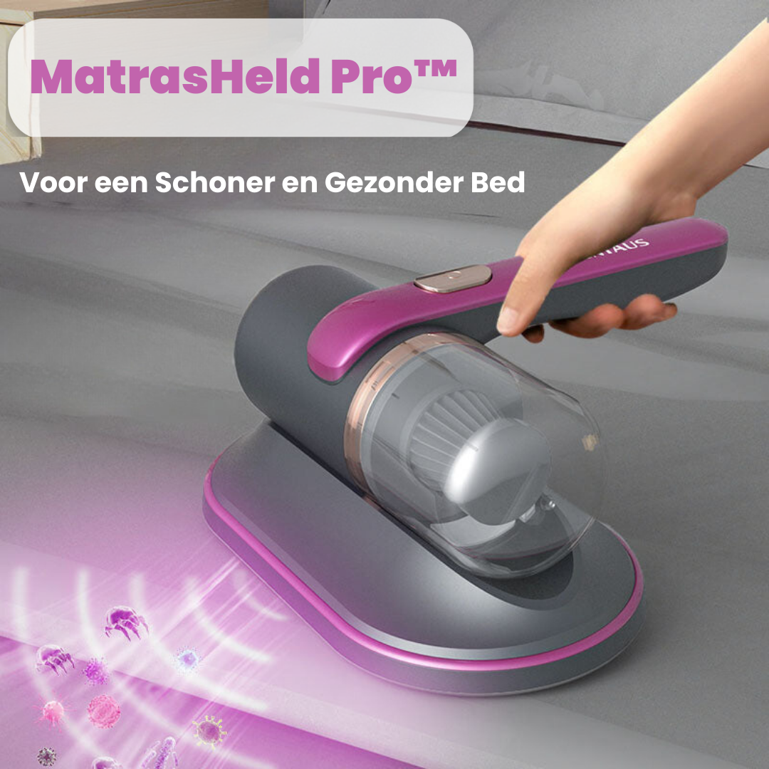 MatrasHeld PRO™ | De Ultieme Matrasstofzuiger voor een Schoner en Gezonder Bed | 50% KORTING