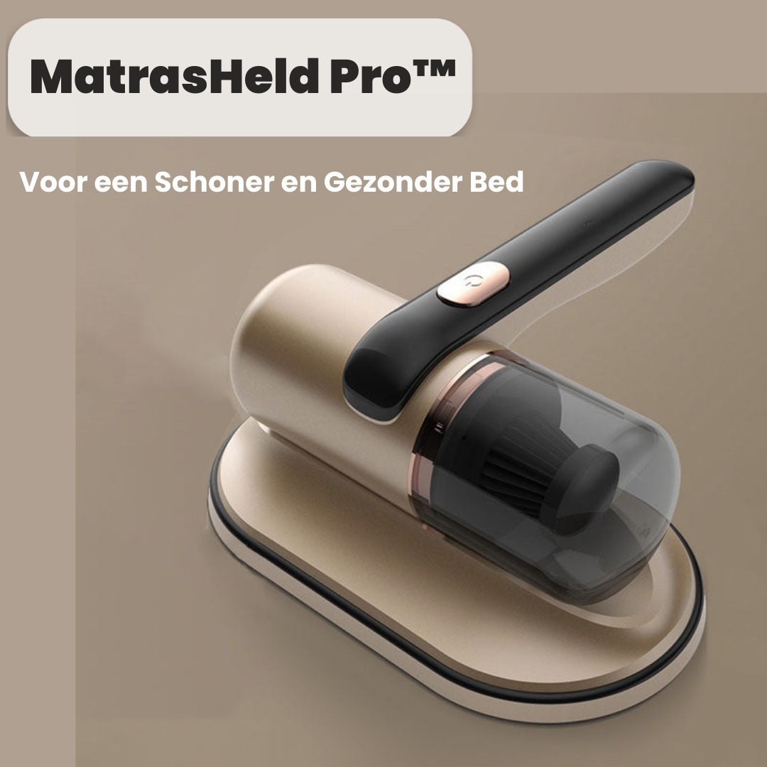 MatrasHeld PRO™ | De Ultieme Matrasstofzuiger voor een Schoner en Gezonder Bed | 50% KORTING