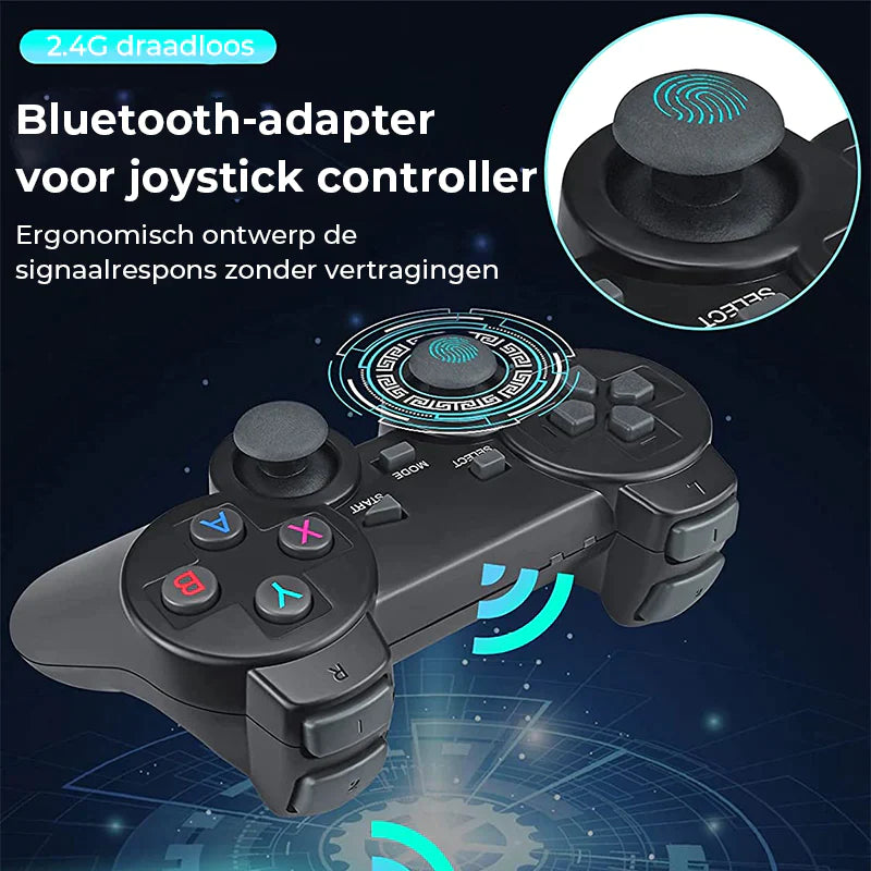 (50% KORTING) RetroPower™ Console | Ultieme 10.000+ games collectie voor jaren 90 gamers, 4K met draadloze controllers