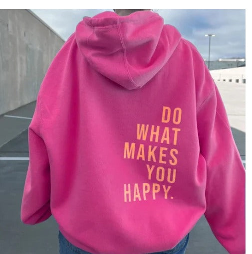 HappyChic™ | Trendy Hoodie met Stijlvolle Opdruk | 50% KORTING