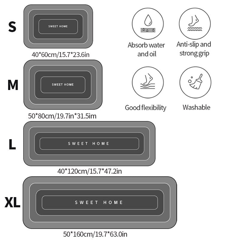 (50% KORTING) KeukenMatPro™ | Veilig, Antislip & Waterabsorberend voor Stijlvolle Keukens