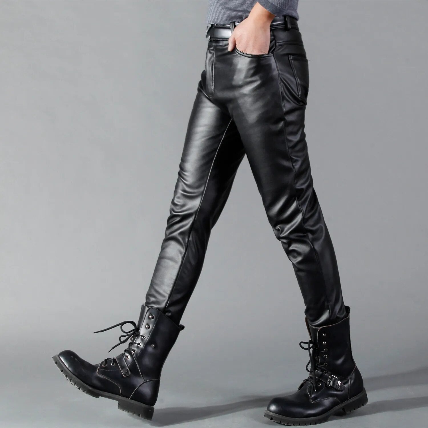 Mercury™ -  Skinny Stretch Broek van Imitatieleer