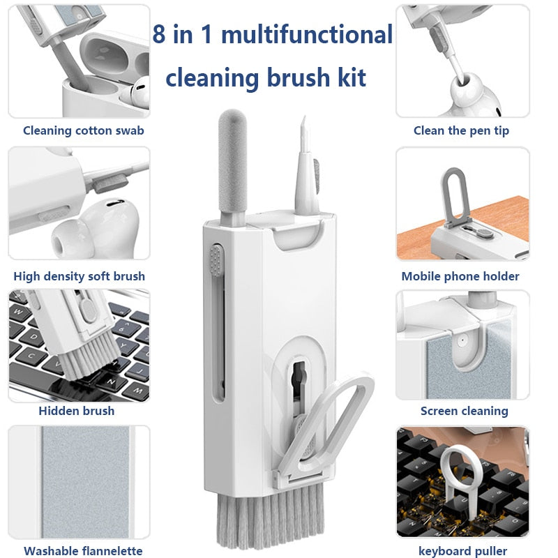 TechClean Pro™ | 8-in-1 Premium Cleaning Kit Voor Al Jouw Tech Apparaten