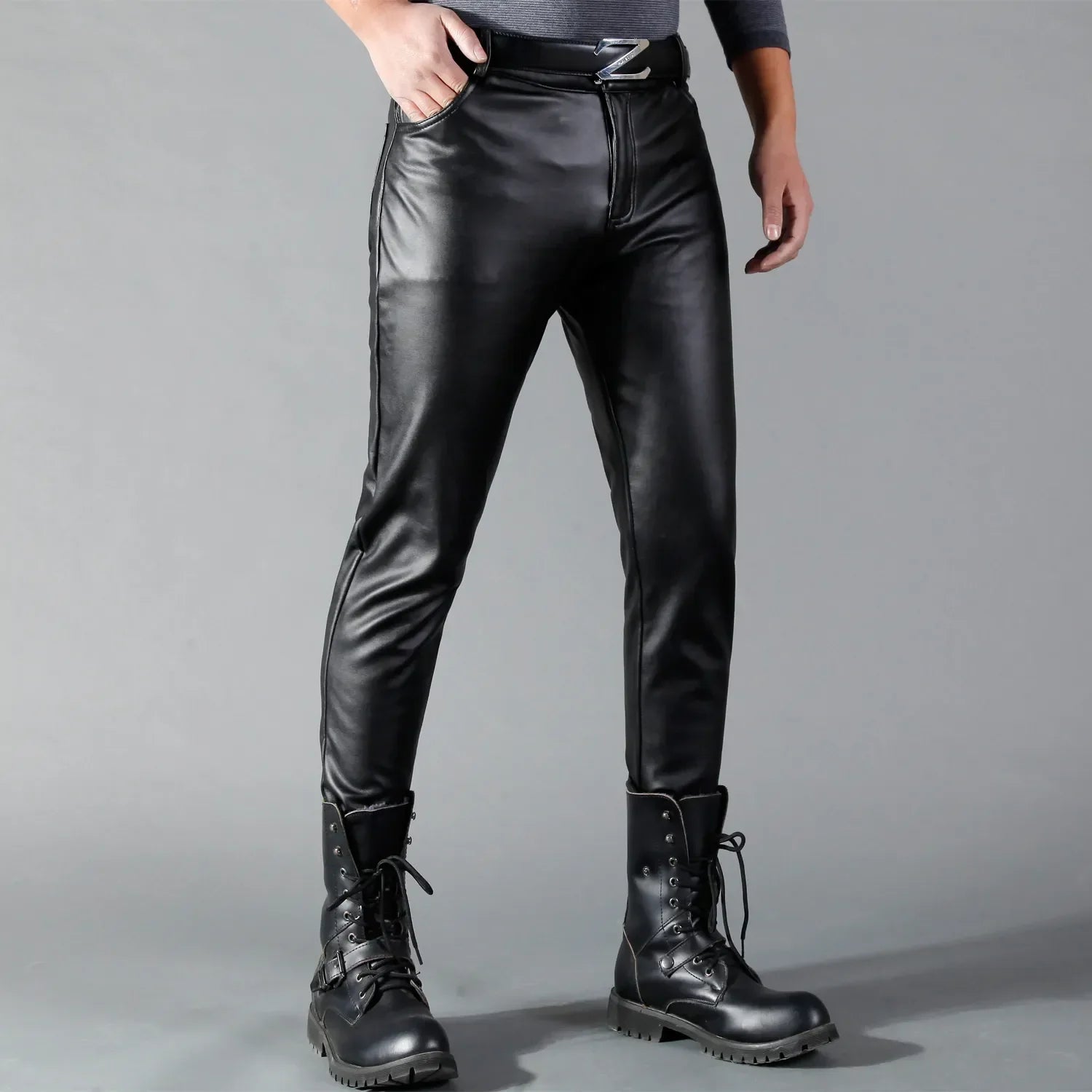 Mercury™ -  Skinny Stretch Broek van Imitatieleer