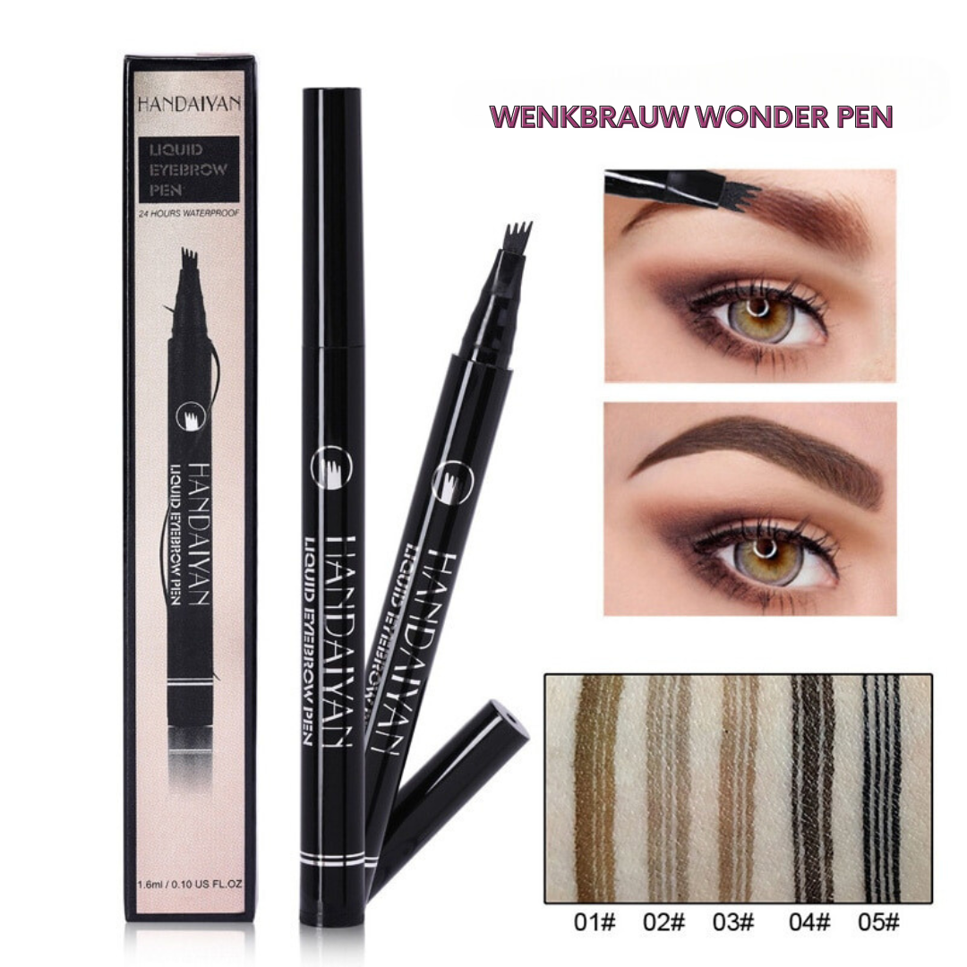 (1+1 GRATIS) Wenkbrauw Wonder Pen™ | Langhoudend, Waterproof en Natuurlijk Effect in elke situatie