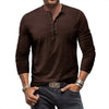 ElevateWear™ | Tijdloos Klassieke Henley Shirt | Stijlvol Comfort voor elk Seizoen | 50% KORTING