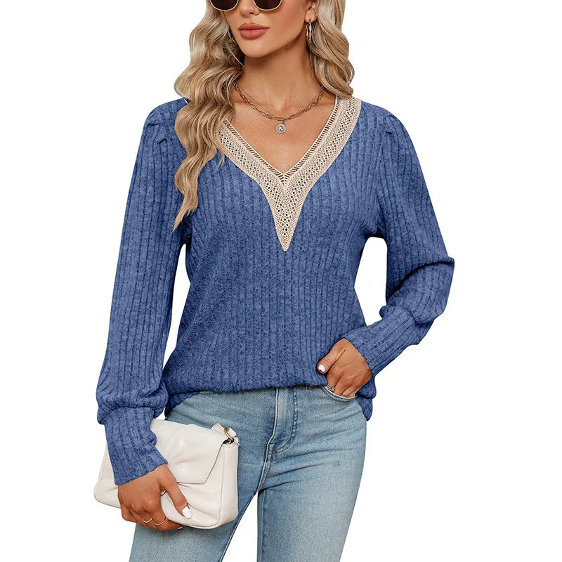 GracefulChic™ V-Hals Dames Top | Stijl en Comfort in Één | 50% KORTING