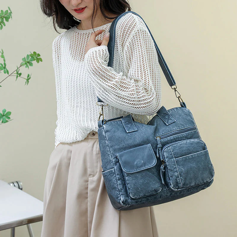 Chic Denim Tote™ | Multifunctionele Handtas voor Stijlvol Comfort (50% KORTING)