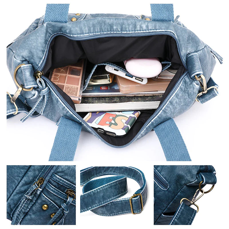 Chic Denim Tote™ | Multifunctionele Handtas voor Stijlvol Comfort (50% KORTING)