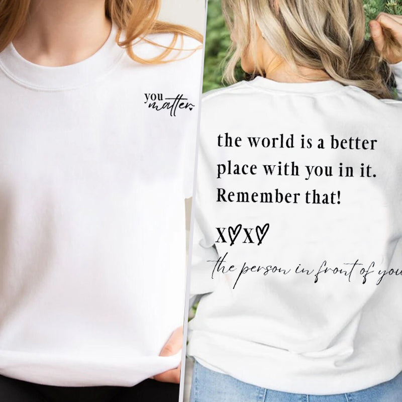 YouMatter™ | Trendy Hoodie met Stijlvolle Opdruk | 50% KORTING