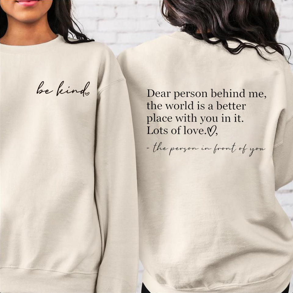 BeKind™ | Trendy Hoodie met Stijlvolle Opdruk | 50% KORTING