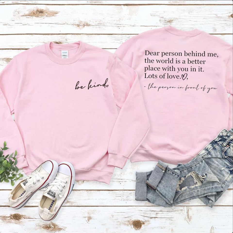 BeKind™ | Trendy Hoodie met Stijlvolle Opdruk | 50% KORTING