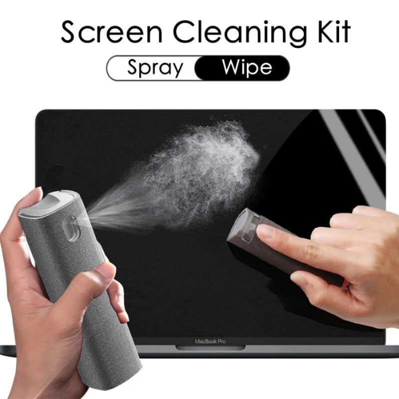 ScreenSpa™ | 2-in-1 Microfiber Reinigingsspray & Doekje - Houd je Scherm altijd schoon! (1+1 GRATIS)