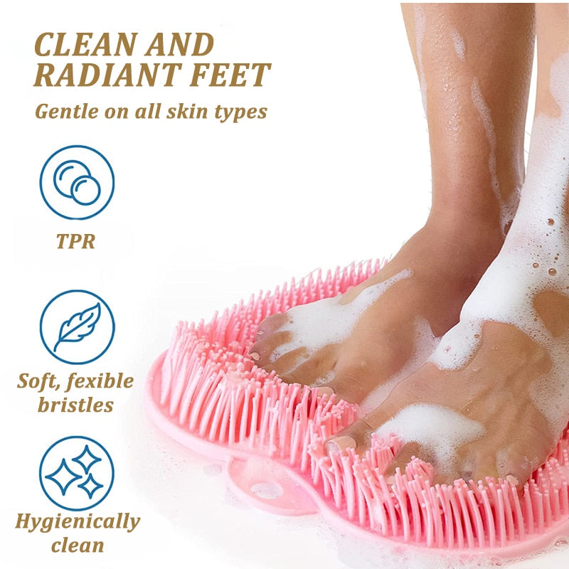 BodyScrub Pro™ | Antislip Diepe Rug- & Voetverzorging voor Onder de Douche (1+1 GRATIS)