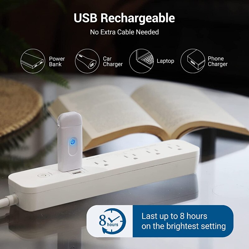 BookLightPro™ | Draagbare USB Boekenlamp met 3 Helderheidsniveaus - Perfect voor Nachtlezers (1+1 GRATIS)