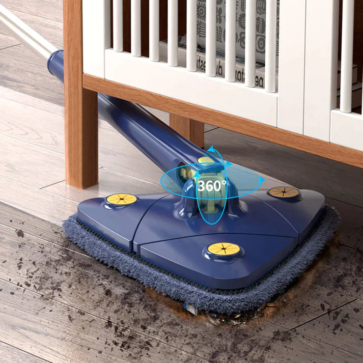 (50% KORTING) SuperMop™ | 360° Roterende Vloermop + 2 GRATIS Doeken – Alles-in-1 Moeiteloos Schoonmaken