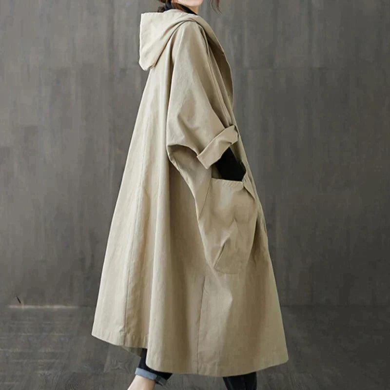 StyleShield™ Oversized Trenchcoat met Grote Zijzakken | Elegantie en Warmte in Eén | 50% KORTING