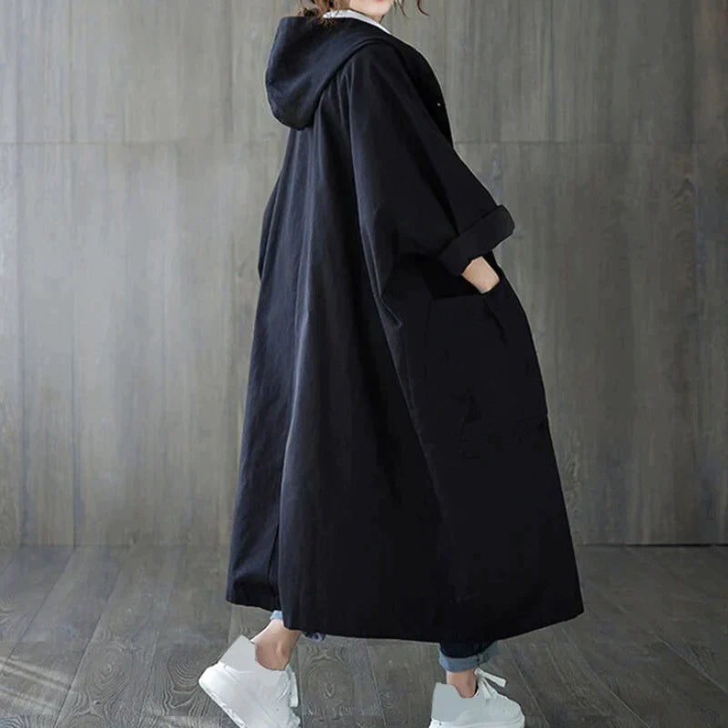 StyleShield™ Oversized Trenchcoat met Grote Zijzakken | Elegantie en Warmte in Eén | 50% KORTING