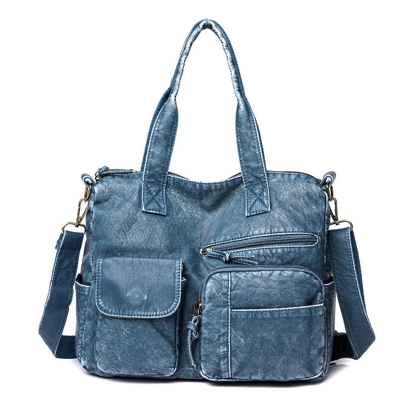 Chic Denim Tote™ | Multifunctionele Handtas voor Stijlvol Comfort (50% KORTING)